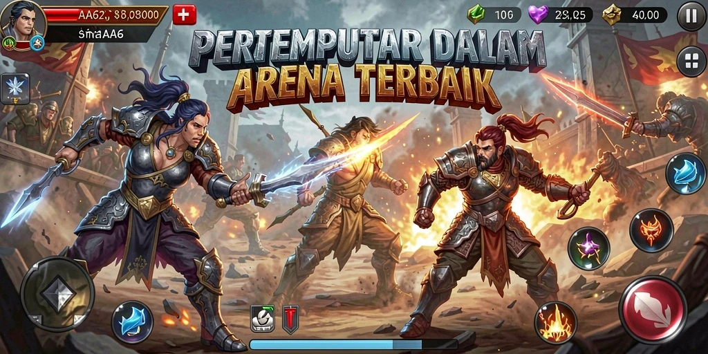 Gameplay seru di AA62 dengan aksi Battle Royale yang mendebarkan.