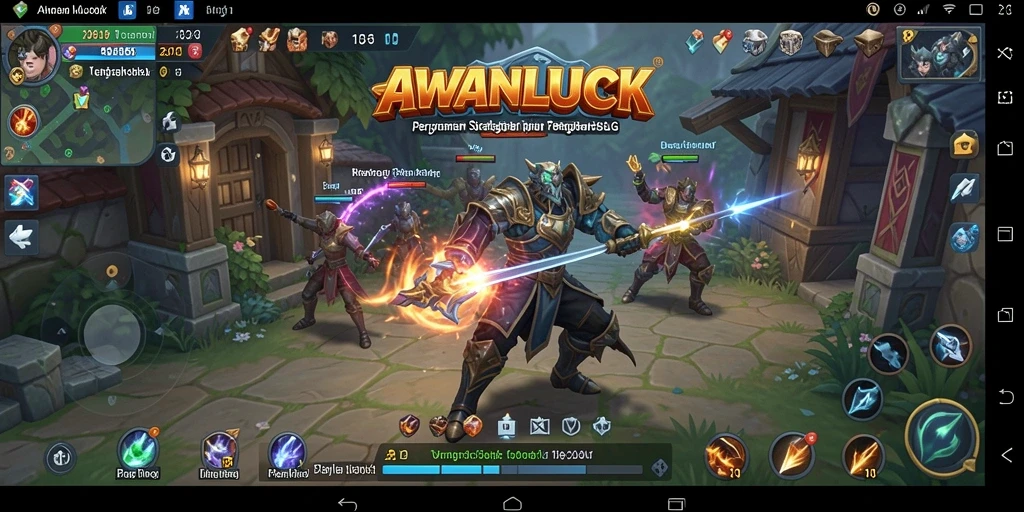 Tampilan menakjubkan dari gameplay SLG AWANLUCK.