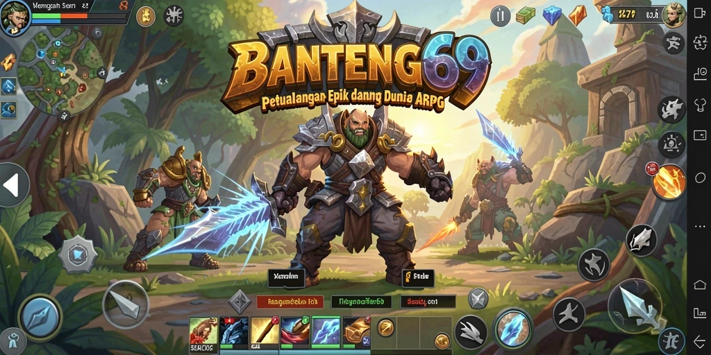 Tampilan gameplay seru dan menantang dari BANTENG69.