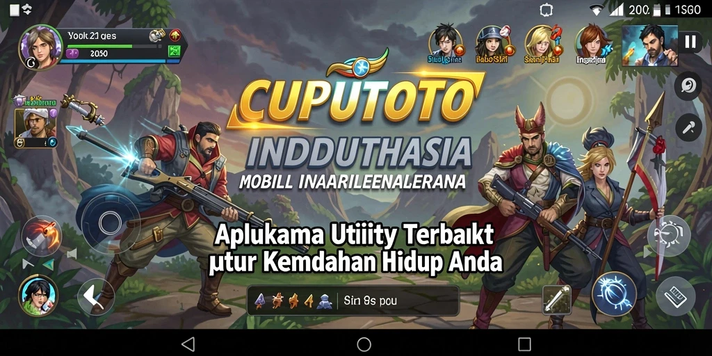 Tampilan utama CUPUTOTO dengan fitur Utility yang menarik.