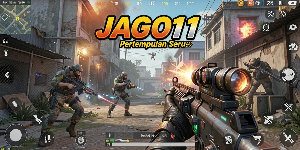 Tangkapan layar JAGO11 menunjukkan aksi mendebarkan dalam pertempuran FPS.
