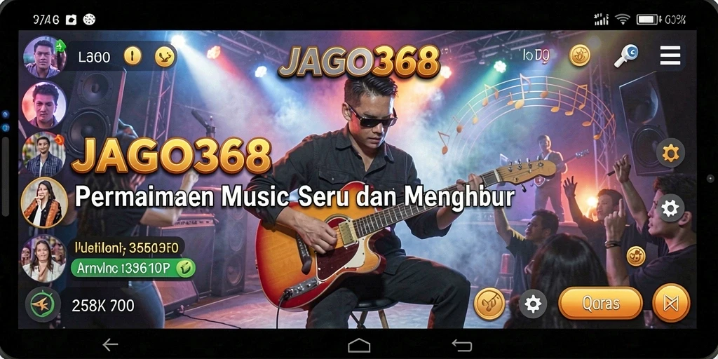 Tampilan gameplay seru dari JAGO368 dengan berbagai lagu menantang.
