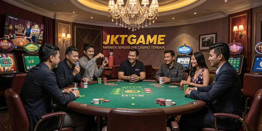 Tampilan seru dari gameplay JKTGAME Live Casino yang imersif.