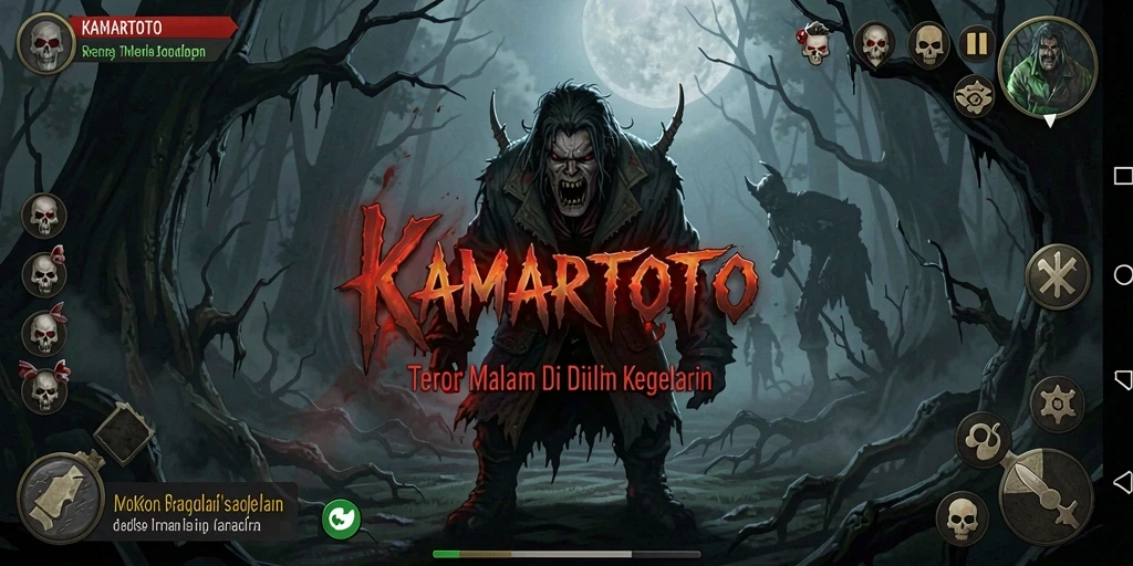 Menampilkan gameplay menegangkan KAMARTOTO dengan atmosfer Horror yang kental.