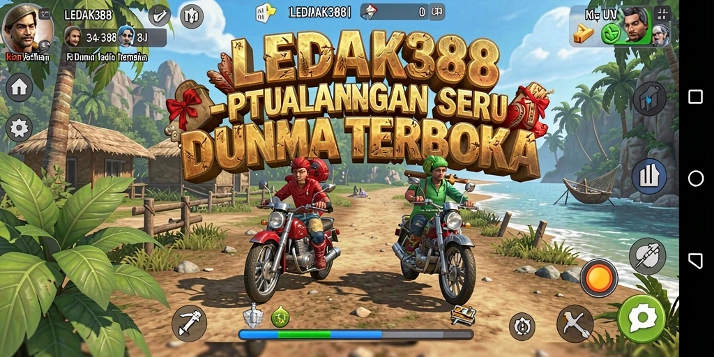Tampilan gameplay LEDAK388 yang menakjubkan dalam dunia terbuka.
