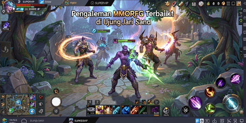 Tampilan gameplay menarik dari SUPERVIP yang penuh aksi.