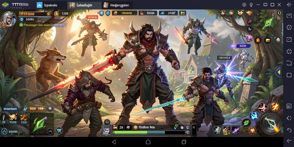 Tampilan gameplay menegangkan TTT888 dengan pertarungan epik.